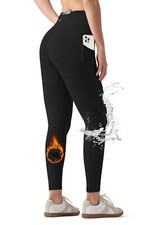 Women's Fleece Lined Leggings Water Resistant Winter Pants Thermal High Waist...