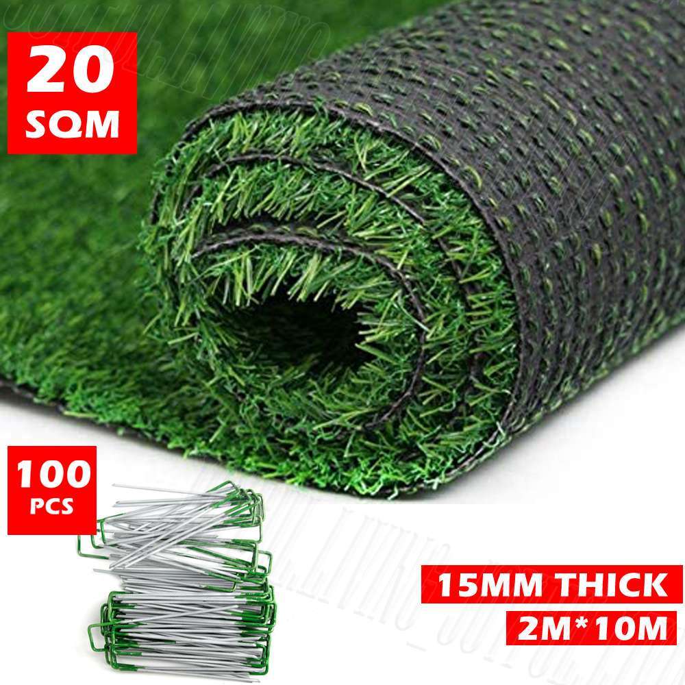 Artificial Grass Synthetic Lawns 10/20SQM Fake Turf Plastic Plant Mat