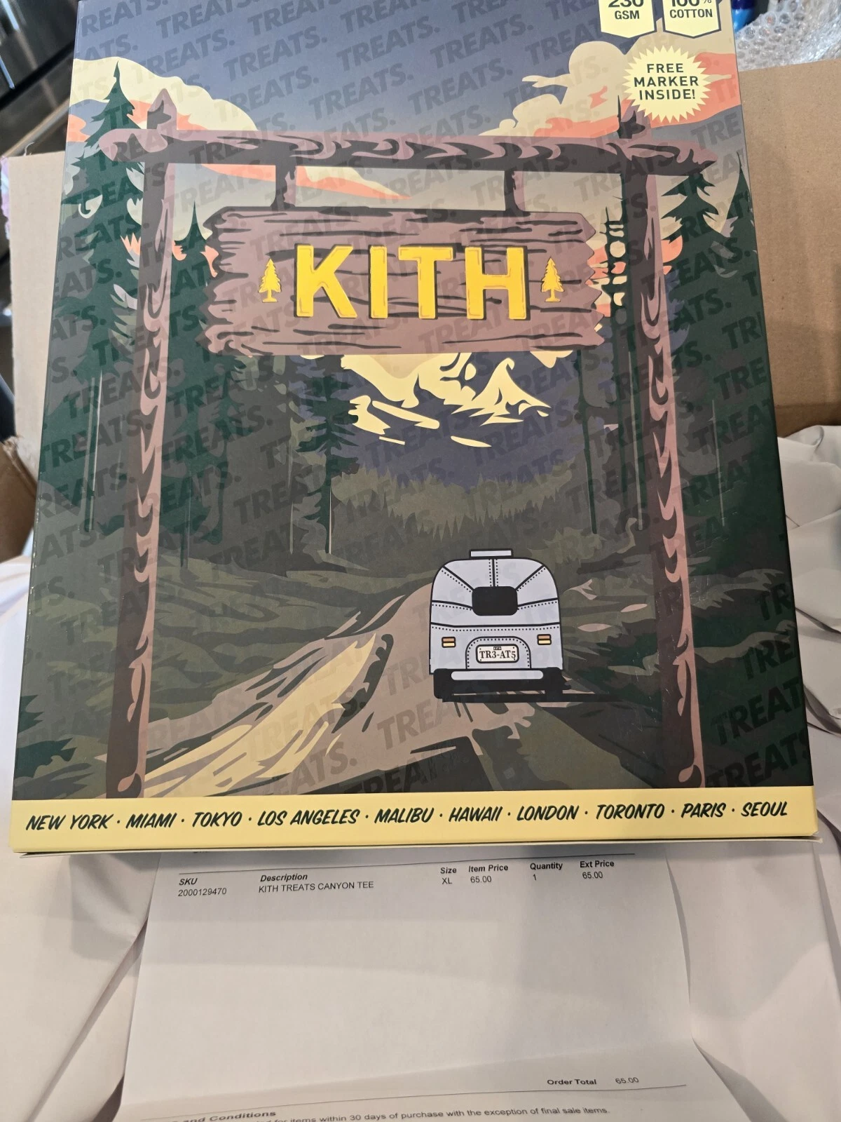 🔥NEW🔥KITH Treats Canyon Tee|2024|XL|Waffle|IN HAND