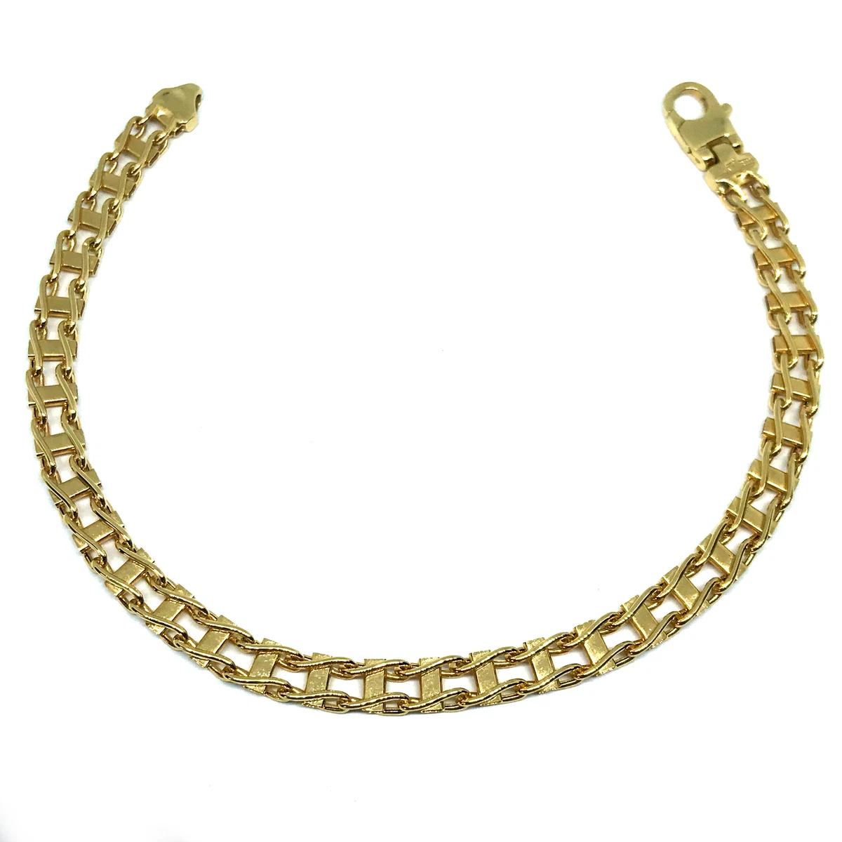 Mens gold railroad best sale bracelet