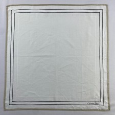 Vintage Christian Dior Handkerchief Pocket Square Bandana Neckerchief
