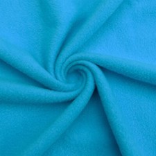 Turquoise Solid Anti Pill Fleece Fabric - 60" Wide - Sold by The Yard Bolt