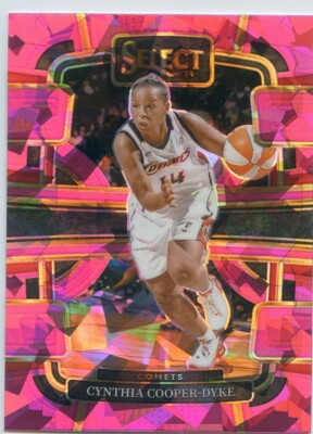 2024 Panini Select WNBA CYNTHIA COOPER-DYKE #80 PINK ICE PRIZM COMETS