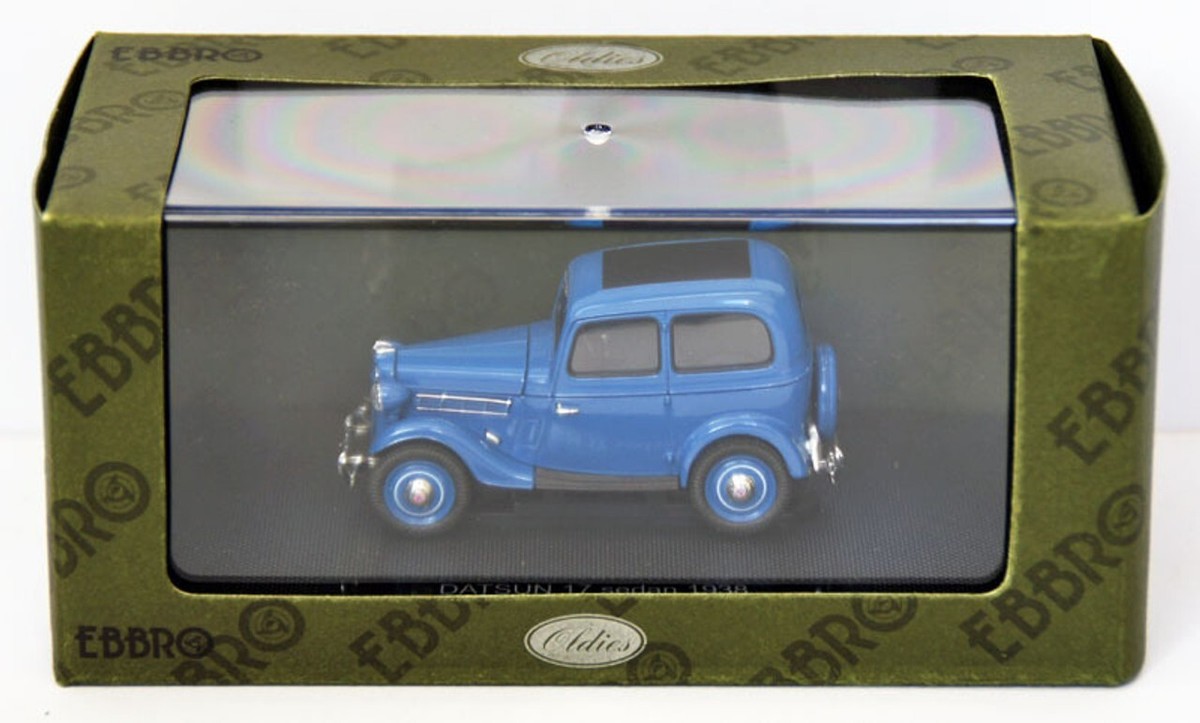 Ebbro 1/43 Datsun Type 17 Sedan 1938 Vintage Model Car Blue | eBay