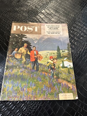 MAY 31 1952 SATURDAY EVENING POST - magazine - PICNIC in the MOUNTAINS