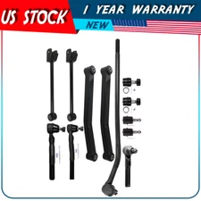 Front U+L Control Arm w/ Ball Joints Tie Rod End For 2007-2017 Jeep Wrangler