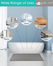 Non Slip Shower Mat PVC Loofah Rug Bathroom Accessories Quick Drying 15.7" X 36"