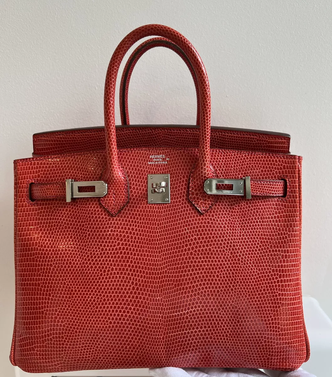 Hermes Birkin 25 Lizard Natura: Lizard Skin Handbag