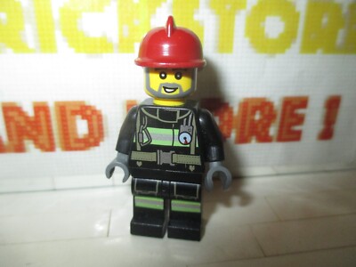 Lego - Minifiguren - Feuer - Reflektierende Streifen Gürtel Helm 850618 cty0381