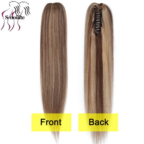 100% Virgin Human Hair Jaw Claw Clip In Ponytail Hair Extensions Real Thick G162 - Picture 8 of 20