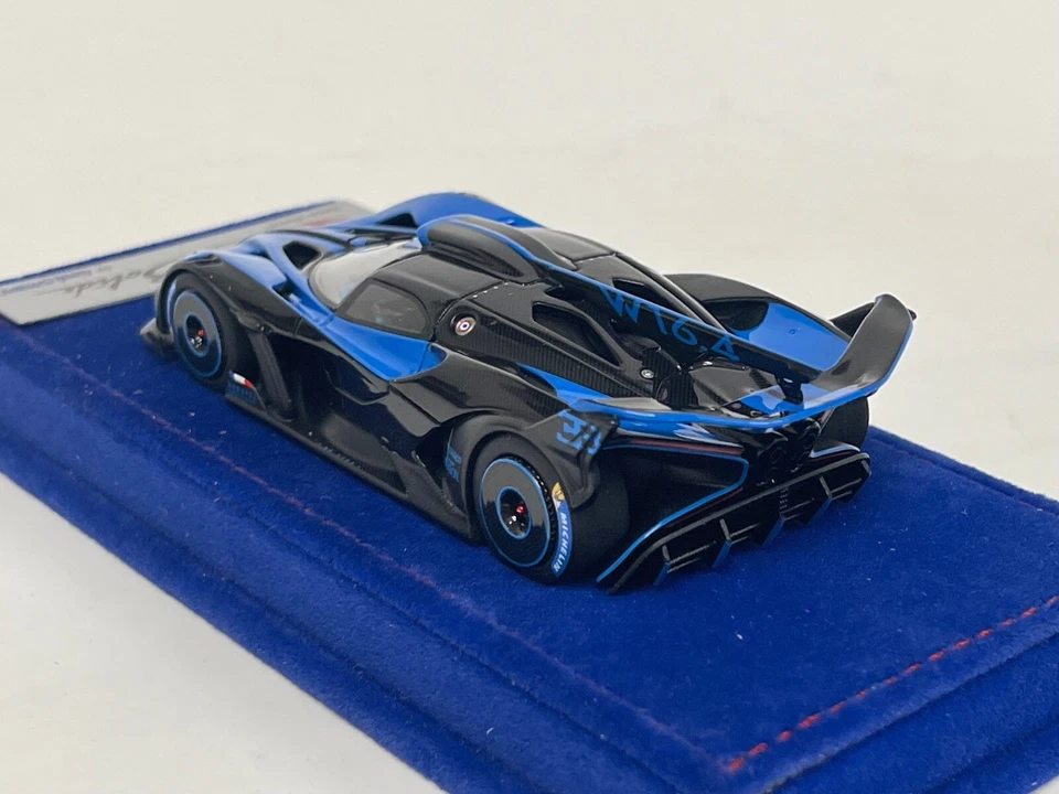 1/43 Looksmart Bugatti Bolide in Black and Blue on  Blue Alcantara Base  LS528 - Image 2 of 4