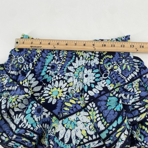 Minifalda corta bohemia con ribete floral de encaje con volantes talla pequeña Aerie - Imagen 9 de 12