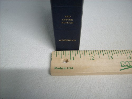 1971 Zondervan KJV Bible Red Letter Edition Concordance Color Illustrated Blue - Picture 12 of 13
