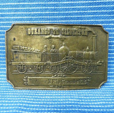 Denver Rio Grande Railroad Belt Buckle Durango To Silverton Vtg 70s N E .CVB589