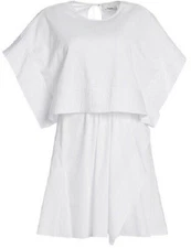 New 3.1 Phillip Lim $495 White Cotton Two-Piece Crop Top Sleeveless Dress Size 2