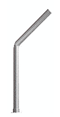 Brushed Stainless Style 20 Slimline Series Fixed Glass On Slant and Front Only S - Picture 3 of 4