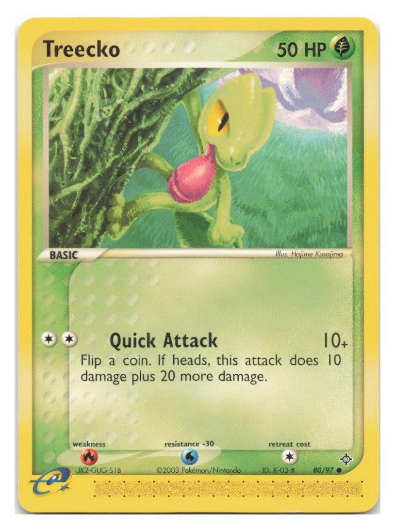 Treecko 80/97 Common Dragon Pokemon 2003