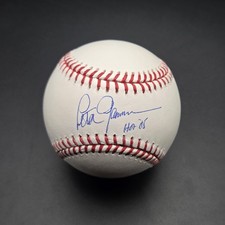 Peter Gammons Signed Rawlings OML Baseball “HOF 05” Inscribed Red Sox COA