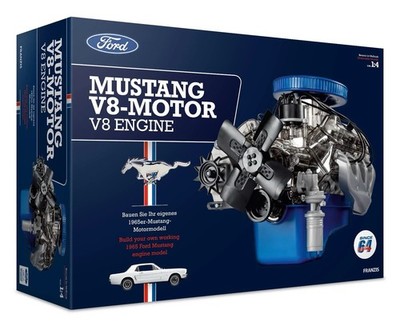 FRANZIS Ford Mustang V8 Engine Model Kit 1:4 Scale Plastic (Unopened!) 