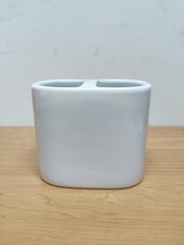 Basic Ceramic Toothbrush Holder White Bathroom Accessories Toothbrush Storage