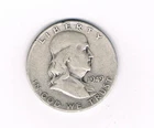 1949 S Franklin Half Dollar. 90% Silver. Circulated. VF++ condition. Inv#216
