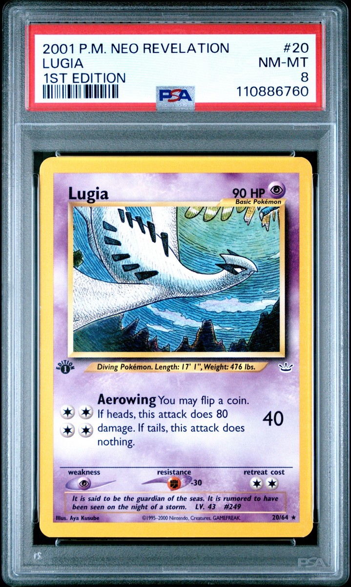 Lugia Pokemon Neo Revelation 20 NM PSA 8 | eBay