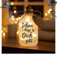 LED Flaschenlicht Mit Spruch Geldgeschenk Geburtstag FüR Frauen Deko Geschenk