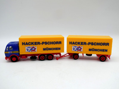 1:87  Herpa / Albedo     Mercedes Hängerzug - Hacker Pschorr München