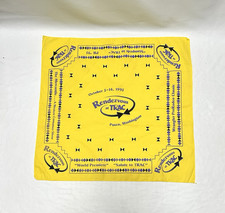 Rendezvous At Trac Weltpremiere Baumwolle Bandana Schal - 20 Zoll Quadrat