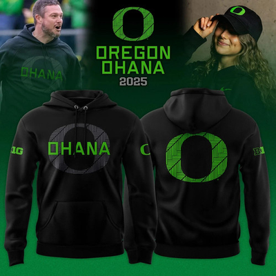 #ad NEW Oregon Ducks Ohana Hoodie Unisex College Fan Sweatshirt Size S 3XL $48.99