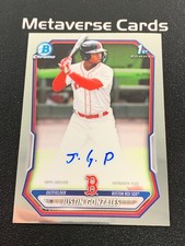 2026 Bowman Chrome Justin Gonzales 1st Prospect Autographs Auto Red Sox #2
