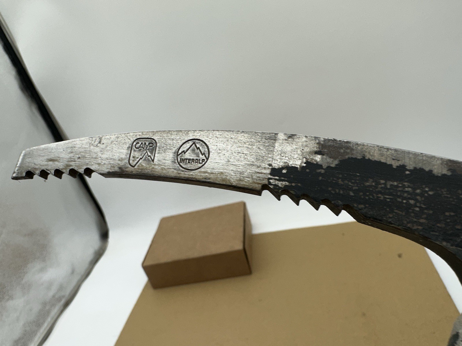 CAMP INTERALP ~ Vtg All Metal Ice Pick Hiking Camping  Axe ~ 31"x10.75"