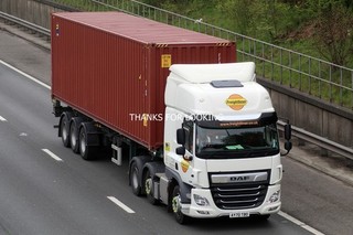 A21 6x4 Truck Photo AY70 TBO Daf Frieghtliner (M62 Warrington 30.04.21)(CS)