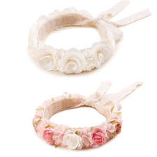 New Model Children Girl Lace Headbands Lace Flower Hairbands 2Pcs Hair Accessori