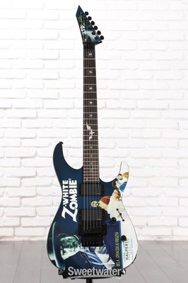 ESP LTD Kirk Hammett Signature KH-WZ White Zombie Electric Guitar - Black with