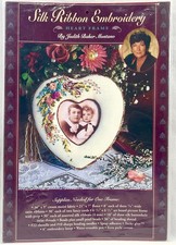 NEW 1990s Heart Frame Silk Ribbon Embroidery Pattern Judith Baker Montano 17674