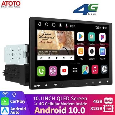 ATOTO S8 10.1 Inch Single DIN Android Car GPS Nav Stereo Radio 4G LTE ChatGPT-AI