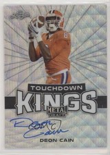 2018 Leaf Metal Draft Touchdown Kings Wave Deon Cain #TK-DC1 Auto no9
