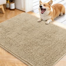 Dog Door Mat for Muddy Paws 40x32, Absorbs Moisture and Dirt, Absorbent Non-S...