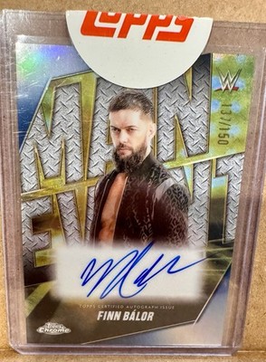 2025 Topps Chrome WWE Finn Balor MEA-FBL  Topps Redemption Numbered 137/150