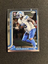 Topps Chrome Rookie Tate Ratledge Detroit Lions Football Card 2025 #383