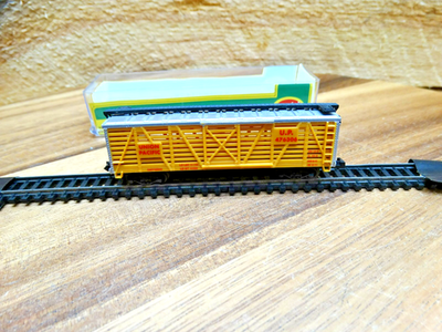 #ad #ad Model Power N Scale 40#x27; Union Pacific U.P. 476306 Exterior Braced Livestock Car $12.00