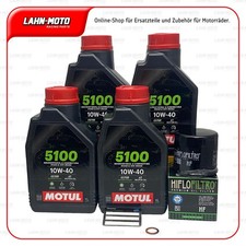 Service Kit Suzuki GSX 1300 R Hayabusa 1999-2020 Motul 5100 10W40 Öl+Filter