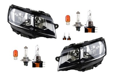 Scheinwerfer Set links rechts passend für VW Transporter T6 LWR m. Leucht. & H15