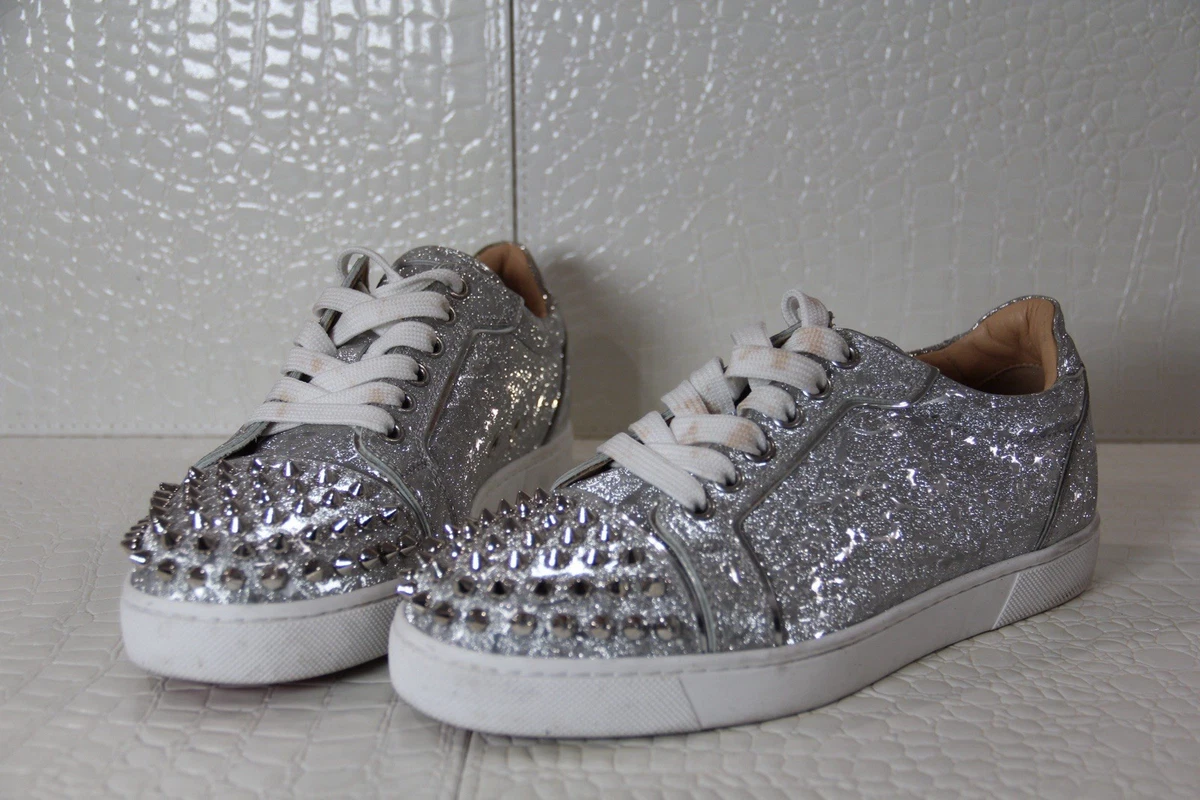 Christian Louboutin♡シルバー フラットシューズ Christian Louboutin Silver Athletic Shoes for Women for sale | eBay