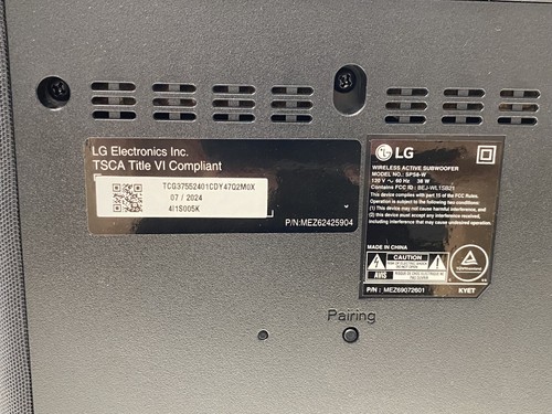 LG Wireless Active Subwoofer - Picture 7 of 8