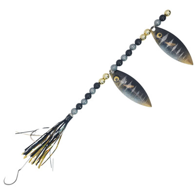 Minnow Walleye Teaser Spinner Rig   #4 Willow Blade Trolling