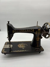 Singer Antique Sewing Machine Model 66 Treadle Vtg Deco 1908 D454716 UNTESTED