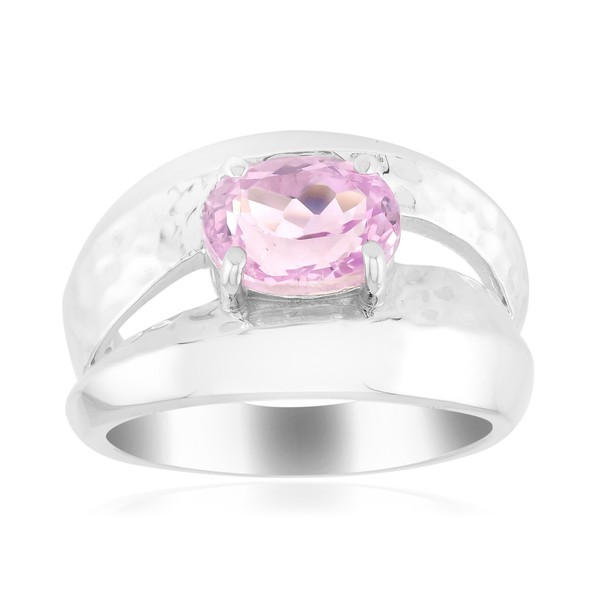Cavill Silberring 925 Sterling Kunzit 1,445Ct Oval Rosa Damen Schmuck-image