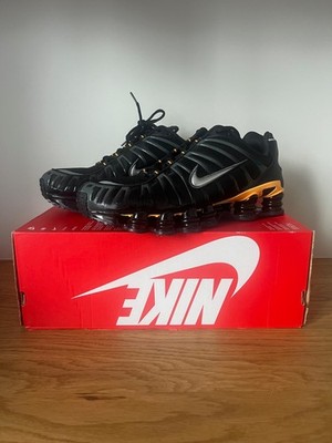 Nike Shox TL Black Laser Orange Lifestyle Sneaker Größe 12 46 HF7119-001 Neu  